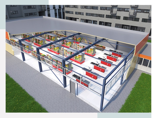 Строительство магазинов в Орел от 607 руб. за м²