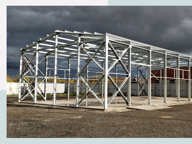 Двускатные ангары в Орел от 607 руб. за квадрат