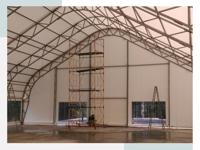 Шатровые ангары в Орле